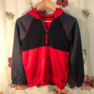 FILA Kid's Red and Black Three Quarter Zip